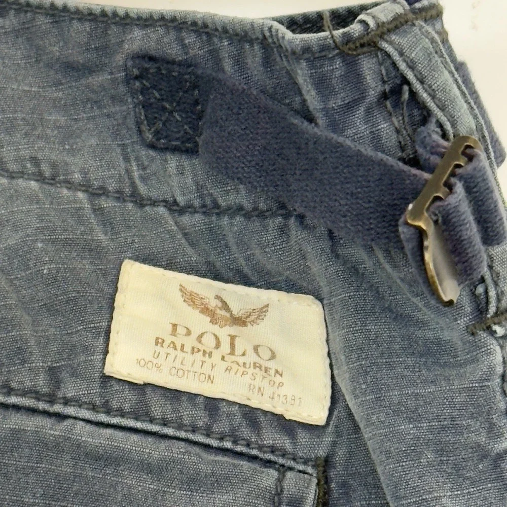 Polo Ralph Lauren Cargo Shorts Mens 40 Utility Military Field Ripstop 9.5